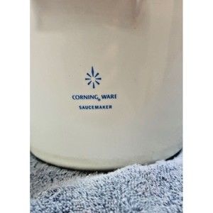 Vintage Corning Ware Blue Cornflower 4 cup, 1qt Measuring Cup, Sauce Maker